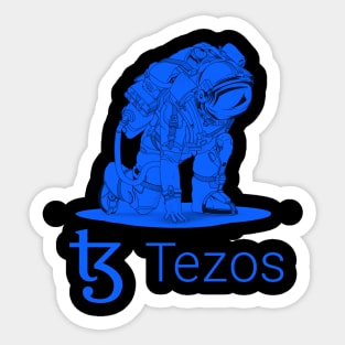 Tezos  Crypto Cryptocurrency XTZ  coin token Sticker